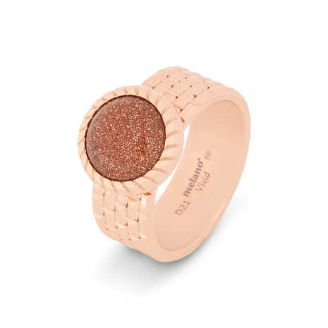 Melano Vivid Victoria Ring Rose Gold Plated