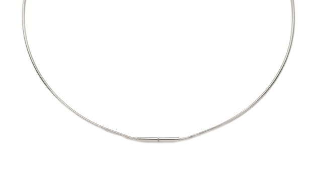 Melano Necklace Stainless Steel Snake Silver-plated 42CM