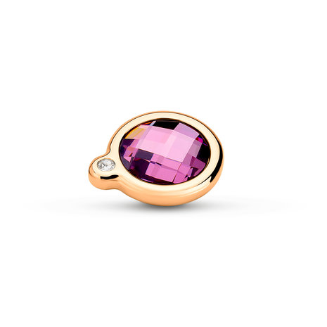 Melano Vivid Joined CZ Stone Rosgoldfarbenes Pink