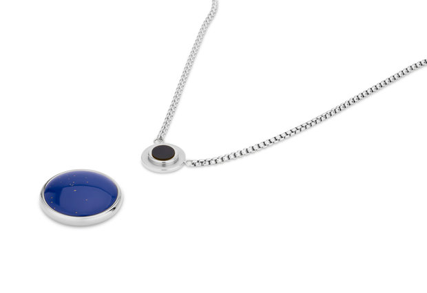 Melano Mix & Match Kosmic Blue Is The New Black Necklace Stainless Steel