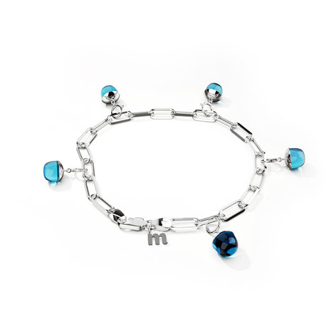 Melano Ornaments Bulb Pendant Silver Aquamarine