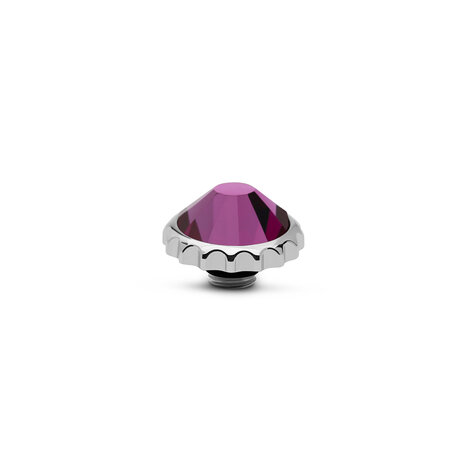 Melano Vivid Cap  Stone Silver Plated Fuchsia