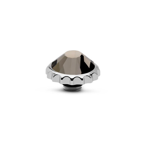 Melano Vivid Cap  Stone Silver Plated Black diamond