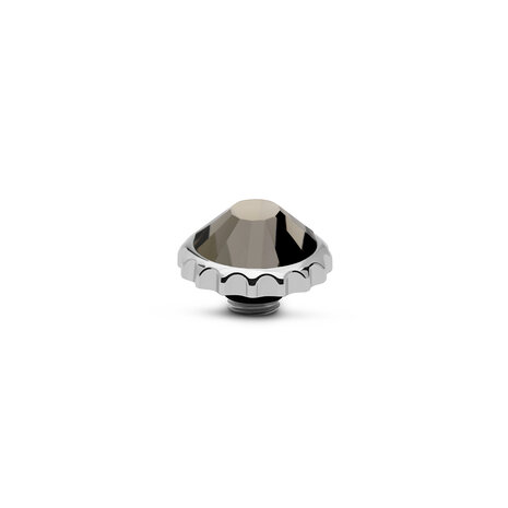 Melano Vivid Cap  Stone Silver Plated Black diamond