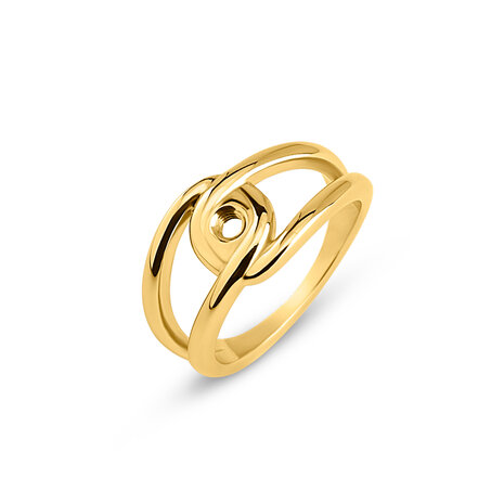 Melano Twisted Tori Ring Goldfarben