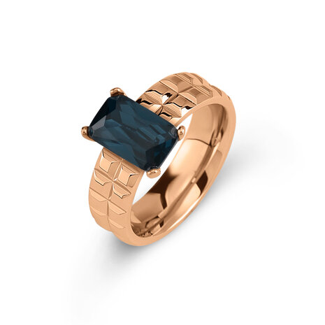 Melano Twisted Tana Ring Rose Goldfarben