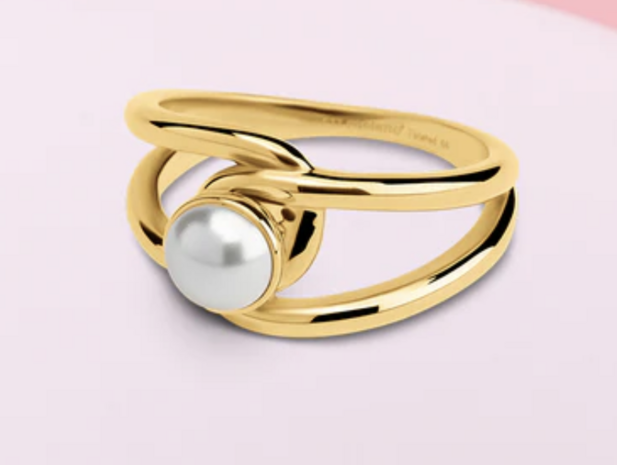 Melano Mix & Match Ring Set Pearl Double loop 