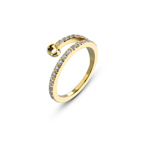 Melano Twisted Tamina Ring Gold Plated