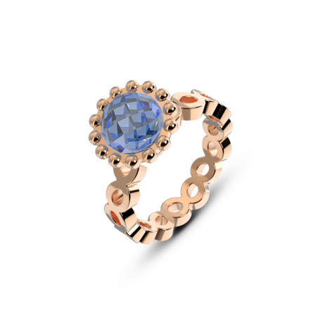 Melano Twisted Talia Ring Rose Gold Plated