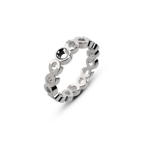 Melano Twisted Talia Ring Silver Plated