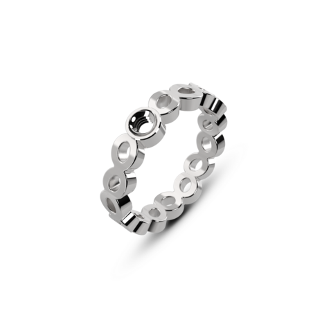 Melano Twisted Talia Ring Zilverkleurig