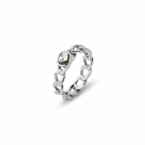 Melano Twisted Tessa Ring Silver Plated