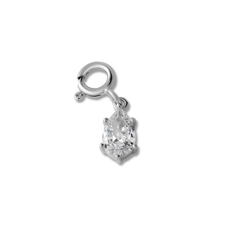Melano Ornaments Teardrop Cz Hanger Zilver
