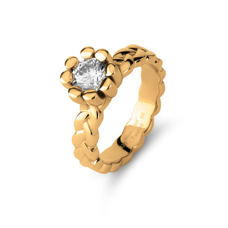 Melano Twisted Tari Ring Goldfarben