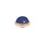 Melano Vivid Meddy Ball 12mm Rose Goudkleurig Zirkonia Navy Blue