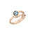 Melano Twisted Ring Taheera Edelstaal Rose Goudkleurig