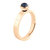Melano Twisted Stainless Steel Ring Rose Gold-coloured Tatum