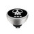 MelanO Twisted Girls Setting Edelstaal Zilver Happy Skull Black