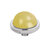 MelanO Vivid Gemstone Meddy Stainless Steel Silver Yellow Calcite