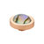 Melano Vivid Meddy Edelstaal Rose Goudkleurig ovaal Abalone 10mm