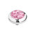 Melano Vivid Zirkonia Meddy Edelstaal Zilverkleurig Blossom Pink