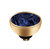 Melano Twisted Meddy Zirkonia Stainless Steel Gold-coloured Navy Blue 4mm 