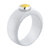 Melano Vivid Ring Keramisch Wit 8mm