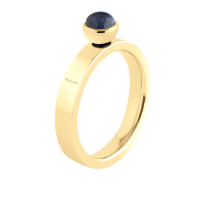 Melano Twisted Stainless Steel Ring Gold-coloured Tatum