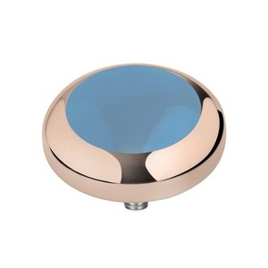 MelanO Vivid Setting Stainless Steel Rose Gold Jeans Blue
