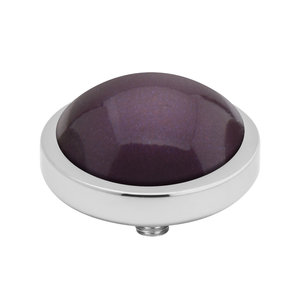 MelanO Vivid Perle Aufsatz Silberfarben Aubergine