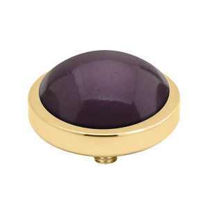 MelanO Vivid Parel Meddy Edelstaal Goud Aubergine 