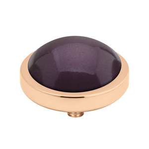 MelanO Vivid Perle Aufsatz Roségoldfarben Aubergine