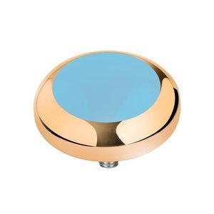 MelanO Vivid Setting Edelstaal Goud Light Blue