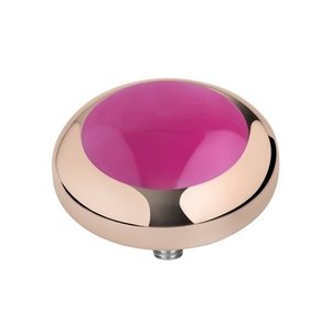 MelanO Vivid Setting Stainless Steel Rose Gold Pink