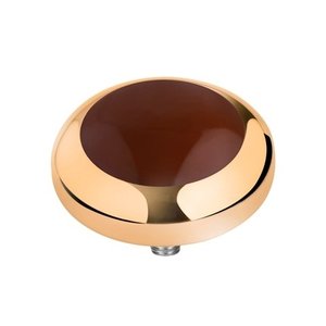 MelanO Vivid Setting Edelstaal Goud Brown