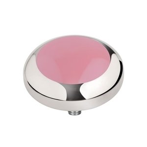 MelanO Vivid Setting Edelstaal Zilver Light Pink