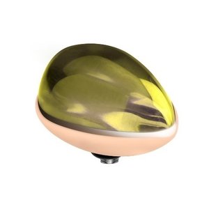 Melano Twisted Meddy Pear Stainless Steel Lime Rose Gold-coloured