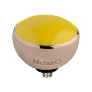 Melano Twisted Resin Aufsatz Roségoldfarben Yellow