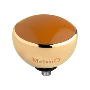 Melano Twisted Resin Aufsatz Goldfarben Orange
