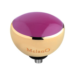 Melano Twisted Resin Aufsatz Goldfarben Pink