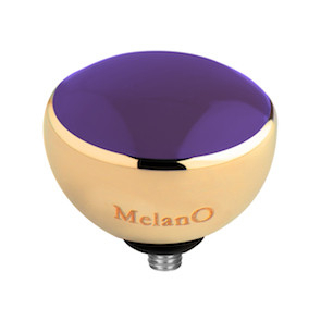 Melano Twisted Resin Meddy Stainless Steel Gold-coloured Purple