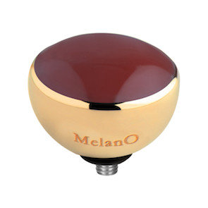 Melano Twisted Resin Meddy Stainless Steel Gold-coloured Bordeaux
