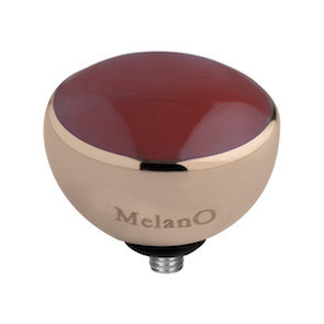 Melano Twisted Resin Meddy Stainless Steel Rose Gold-coloured Bordeaux