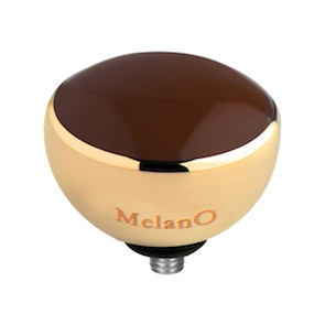 Melano Twisted Resin Meddy Stainless Steel Gold-coloured Brown