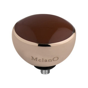 Melano Twisted Resin Meddy Stainless Steel Rose Gold-coloured Brown