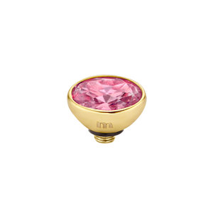 Melano Twisted Meddy 6mm Oval Goudkleurig Rose