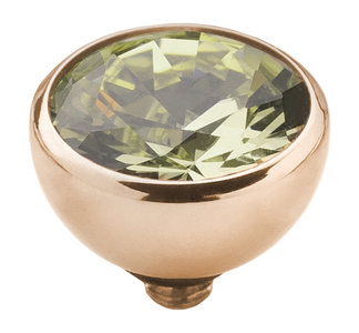 Melano Twisted Aufsatz Zirkonia Roségoldfarben Khaki