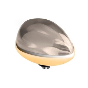 Melano Twisted Meddy Pear Edelstaal Citrine Rose Goudkleurig