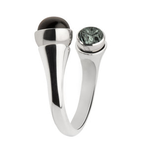 Melano Twisted Tulip Ring Edelstaal