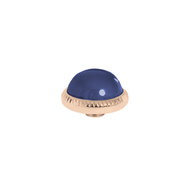 Melano Vivid Meddy Ball 12mm Rose Gold coloured Zirkonia Navy Blue